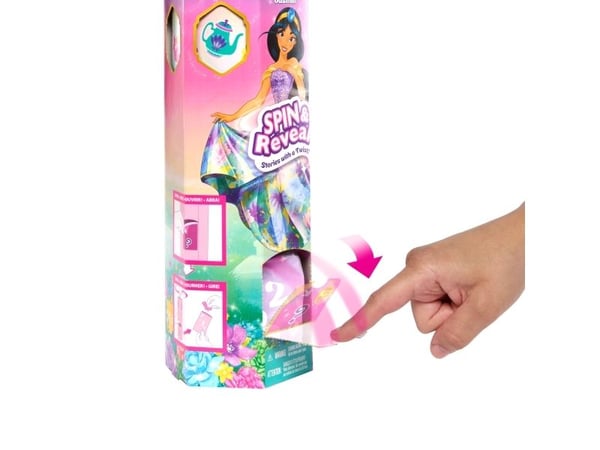 Disney Princess SPIN & REVEAL Jasmine Doll, Motedukke, Jente, 3 år, Jente, 279,4 mm, 300 g