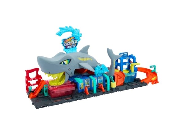 Hot Wheels City Ultra Shark Car Wash