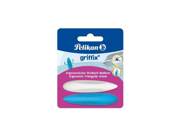 Pelikan griffix, Termoplastisk elastomer (TPE), Assorterte farger, Hvit, Voksne & barn, Blister, 2 stykker