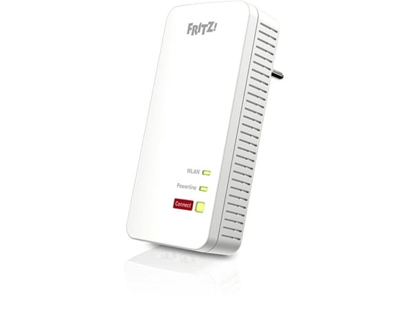 FRITZ!Powerline 1240 AX - Strømlinjeadapter 1GbE, HomePlug AV (HPAV) 2.0 - Wi-Fi 5, Wi-Fi 6 - 2,4 GHz - veggpluggbar