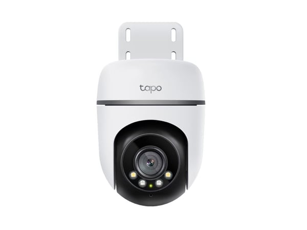 TP-Link Tapo TC41 V2, IP-sikkerhetskamera, Inne & Ute, Trådløs, Amazon Alexa & Google Assistant, Tak/vegg/stang, Svart, Hvit