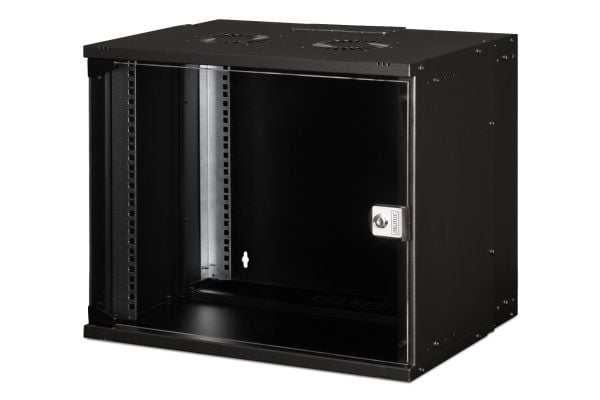 Digitus SOHO PRO Series - Rack skap - veggmonterbar - RAL 7035, lysegrå - 9U - 19"