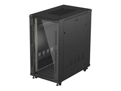 Lanberg FF01 series - Rack skåp - 600 x 1000, platt paket, med glasdörr - med 6 kylfläktar - fristående - svart, RAL 9004 - 22U - 19" Lanberg FF01 series - Rack skåp - 600 x 1000, platt paket, med glasdörr - med 6 kylfläktar - fristående - svart, RAL 9004 - 22U - 19"