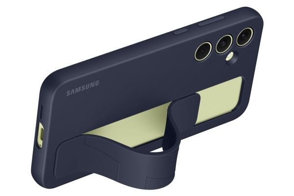 SAMSUNG Case Standing Grip Galaxy A55 Blue Black