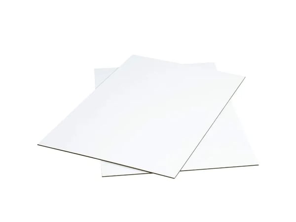 Bølgepapark, 1148 x 1598 mm, 1-lags B-flute, 3.000 mm, FEFCO 0110, Bølgepap hvid/brun, Unprinted løs