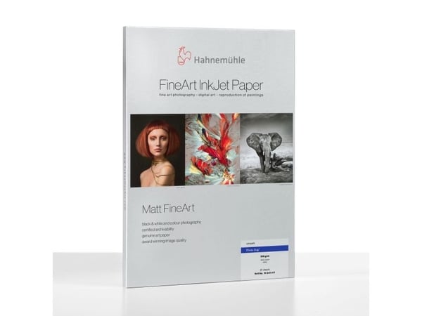 Hahnemühle 10641616, Matt, 308 g/m², Blekkdyse, A2, Hvit, 25 stykker