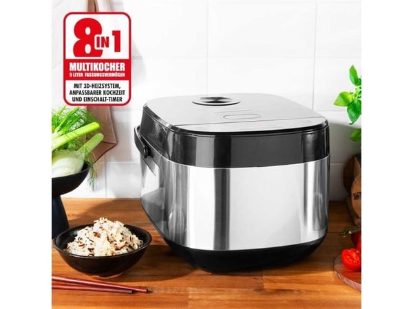 Gastroback Design Multicook Pro, 5 l, 790 W, Svart, Rustfritt stål, 12 timer, Knapper, 0,95 m