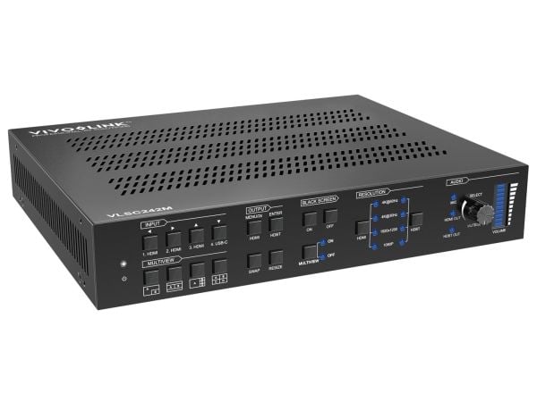 Vivolink VLSC242M, musta, metalli, virta, painikkeet, 1.4/2.2, 110 - 230 V