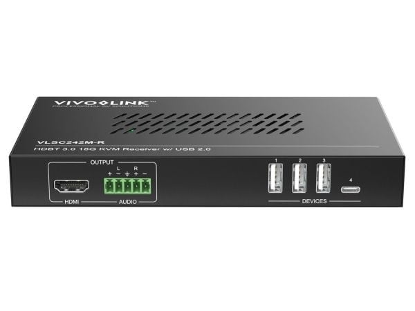 Vivolink VLSC242M, musta, metalli, virta, painikkeet, 1.4/2.2, 110 - 230 V