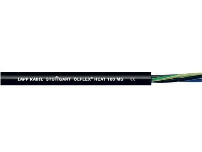 Lapp ÖLFLEX HEAT 180 MS, 50 m, Svart, Silikon, 96 kg/km, 220 kg/km, 2000 V