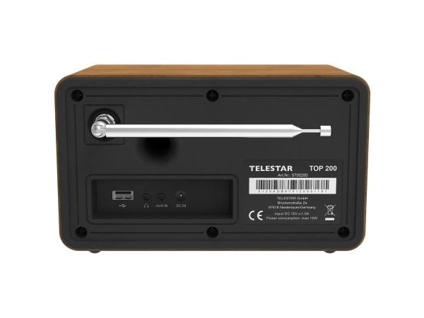 Telestar 5701200, Internett, Digitalt, DAB+, FM, 10 W, TFT, 6,1 cm (2.4")