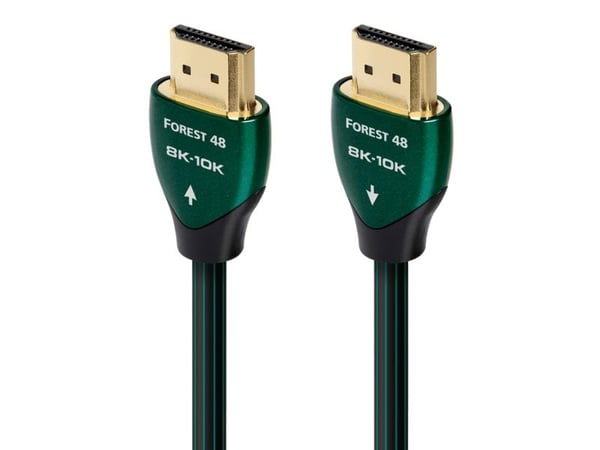 AudioQuest Forest 48, 2 m, HDMI-tyyppi A (vakio), 3 x HDMI Type A (Standard), musta, Vihreä