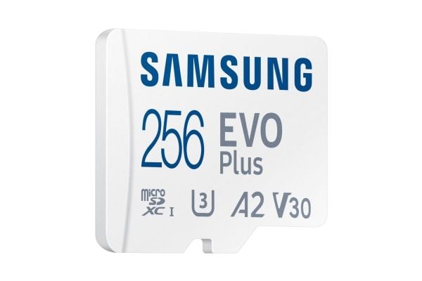Samsung EVO Plus MB-MC256S - Flashminnekort (microSDXC til SD-adapter inkludert) - 256 GB - A2 / Video Class V30 / UHS-I U3 / Class10 - microSDXC U...
