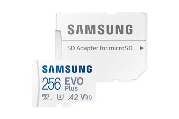 Samsung EVO Plus MB-MC256S - Flashminnekort (microSDXC til SD-adapter inkludert) - 256 GB - A2 / Video Class V30 / UHS-I U3 / Class10 - microSDXC U...
