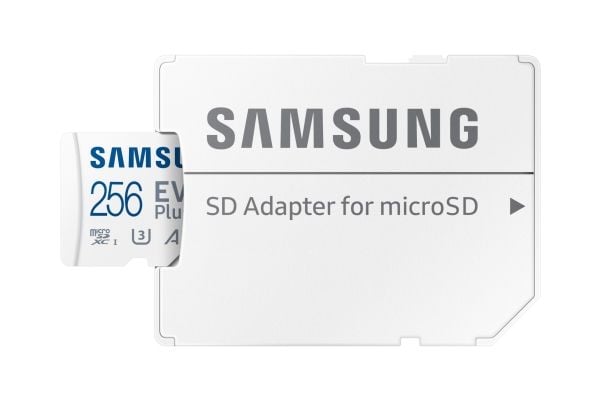 Samsung EVO Plus MB-MC256S - Flashminnekort (microSDXC til SD-adapter inkludert) - 256 GB - A2 / Video Class V30 / UHS-I U3 / Class10 - microSDXC U...