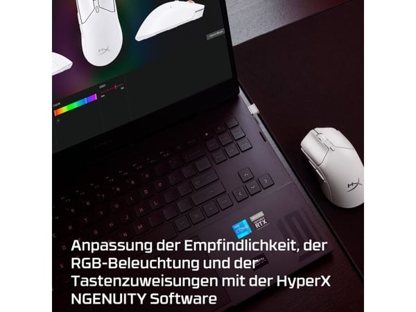 Mysz HyperX Myszka do Gry Hyperx Pulsefire Biały 26000 DPI