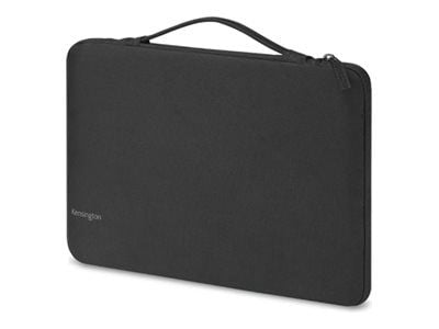 Kensington - Beskyttelsesmuffe for nettbrett / notebook - 100 % resirkulert 600D polyester, EVA-gummi - svart, grå - 14"