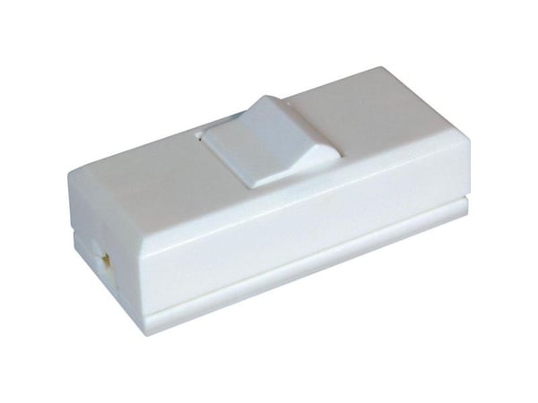 interBär 8075-008.01 snöre-brytare vit 1 x Av/På 2 A