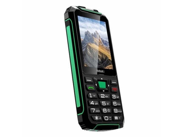Evolveo StrongPhone SPW4RD, Perusmalli, Kaksois-SIM, 7,11 cm (2.8"), 2 MP, 2500 mAh, musta, Vihreä