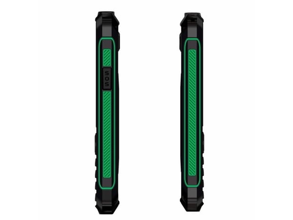 Evolveo StrongPhone SPW4RD, Perusmalli, Kaksois-SIM, 7,11 cm (2.8"), 2 MP, 2500 mAh, musta, Vihreä