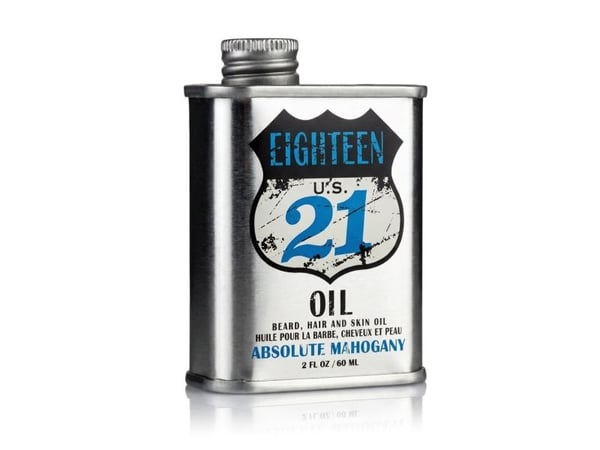 18.21 Man Made Beard, Hair &amp; Skin Oil Absolute Mahogany monikäyttöinen partaöljy 60 ml