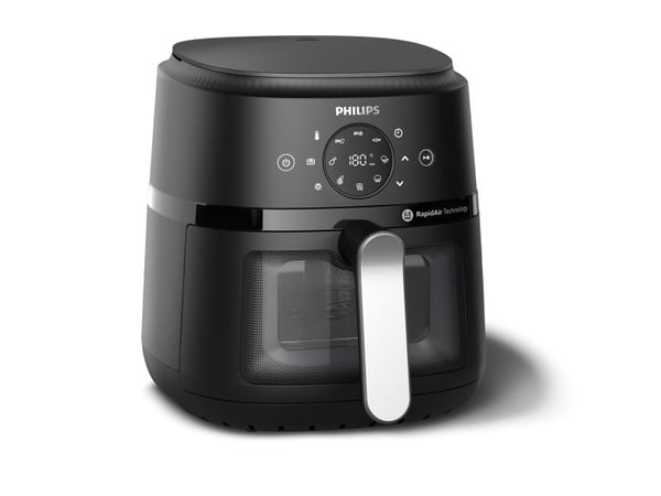 Philips 2000 Series NA221 - Varmluftsteker - 4.2 liter - 1.5 kW - svart / sølv