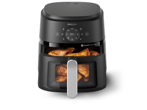 Philips 2000 Series NA221 - Varmluftsteker - 4.2 liter - 1.5 kW - svart / sølv