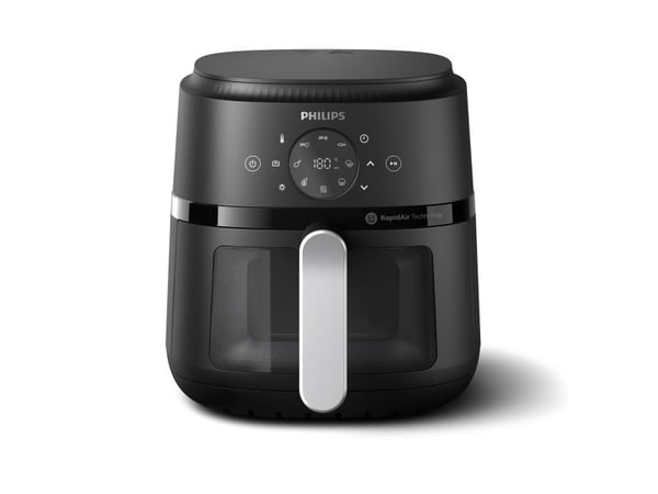 Philips 2000 Series NA221 - Varmluftsteker - 4.2 liter - 1.5 kW - svart / sølv