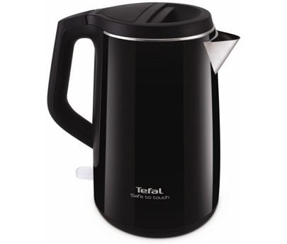 Tefal KO3718, 1,5 l, 2400 W, Svart, Rostfritt stål, Vattennivå indikator, Sladdlös, Hålla sig varm funktion