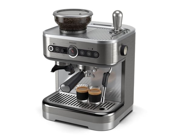 Philips PSA3218/01, Espressomaskin, 2,5 l, Kaffebönor, Inbyggd kvarn, 1350 W, Rostfritt stål