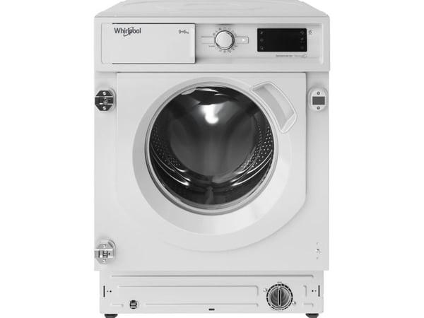 Whirlpool BI WDWG 961485 EU, Frontmatet, Innebygget, Venstre, Hvit, Knapper, Rotasjon, 58 l