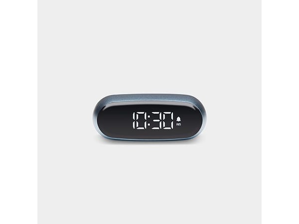 LEXON Minut, Digital vekkerklokke, Oval, Lyseblå, LCD, Batteri, 5 V