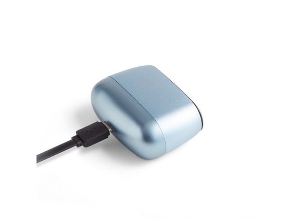 LEXON Minut, Digital vekkerklokke, Oval, Lyseblå, LCD, Batteri, 5 V