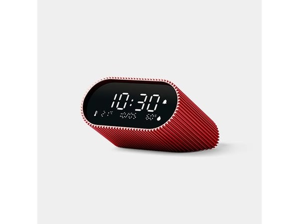 LEXON Ray Clock, Digital vekkerklokke, Oval, Rød, Innendørs, Adult/Child, Gutt/Jente