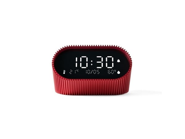 LEXON Ray Clock, Digital vekkerklokke, Oval, Rød, Innendørs, Adult/Child, Gutt/Jente