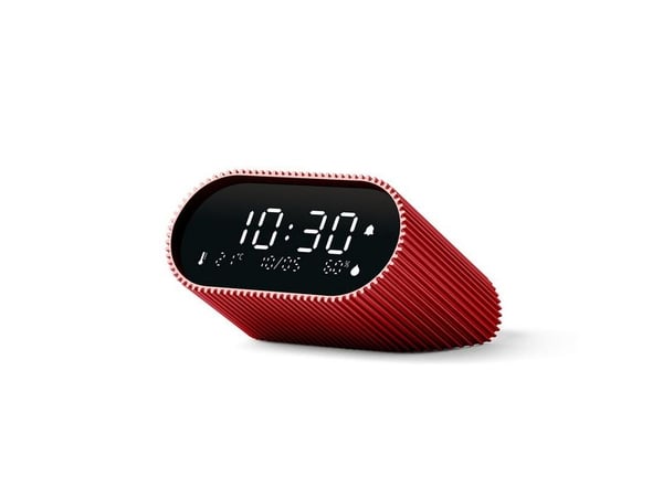LEXON Ray Clock, Digital vekkerklokke, Oval, Rød, Innendørs, Adult/Child, Gutt/Jente