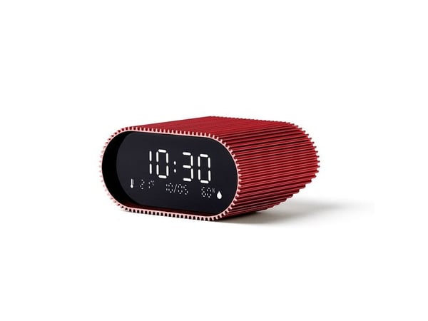 LEXON Ray Clock, Digital vekkerklokke, Oval, Rød, Innendørs, Adult/Child, Gutt/Jente