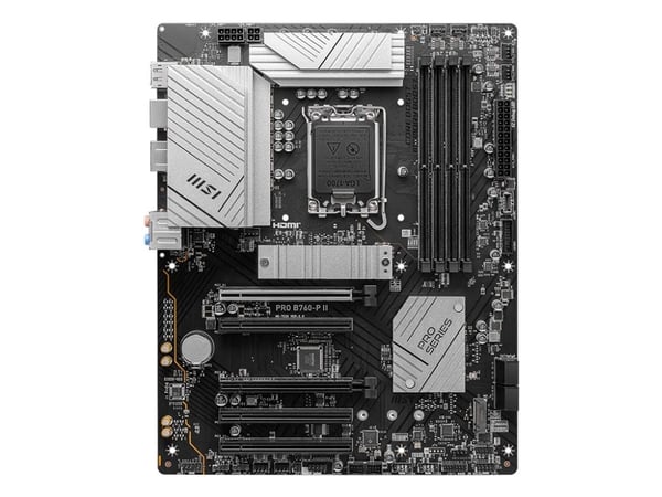 MSI PRO B760-P II - Hovedkort - ATX - LGA1700-sokkel - B760 Chipset - USB 3.2 Gen 1, USB-C 3.2 Gen2 - 2.5 Gigabit LAN - innbygd grafikk (CPU kreves...
