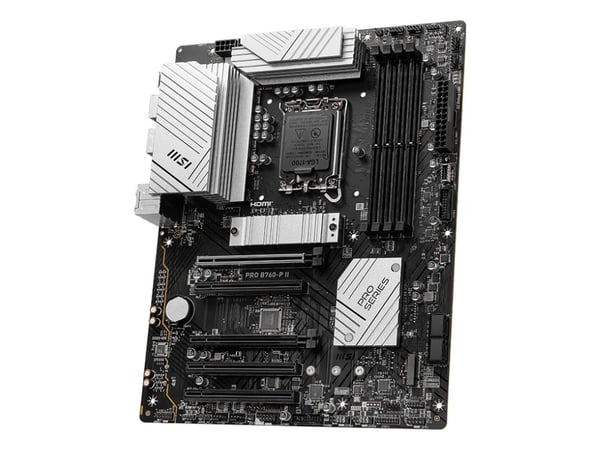 MSI PRO B760-P II - Hovedkort - ATX - LGA1700-sokkel - B760 Chipset - USB 3.2 Gen 1, USB-C 3.2 Gen2 - 2.5 Gigabit LAN - innbygd grafikk (CPU kreves...
