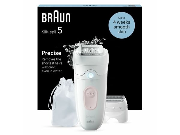 Braun Silk-épil 5 epilator 5-030 hvit og rosa