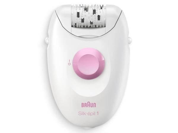 Braun Silk-épil 1 1-000, Rosa, Vit, 20 pincetter, SoftLift, AC, Tyskland