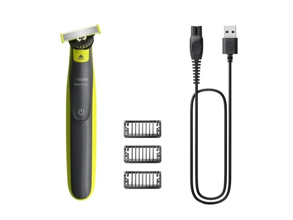 Philips OneBlade QP2724 - Trimmer - trådløs - lime green/dark gray