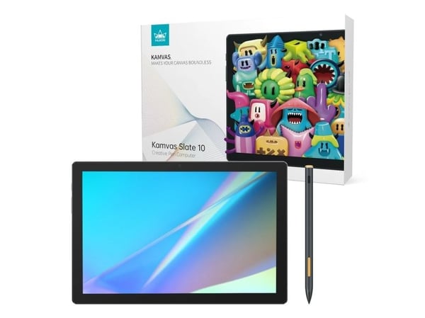 HUION Kamvas Slate 10, Kabel & Trådlös, 216,57 x 135,36 mm, USB, 1 cm, Penna, Röra, 0,3 mm