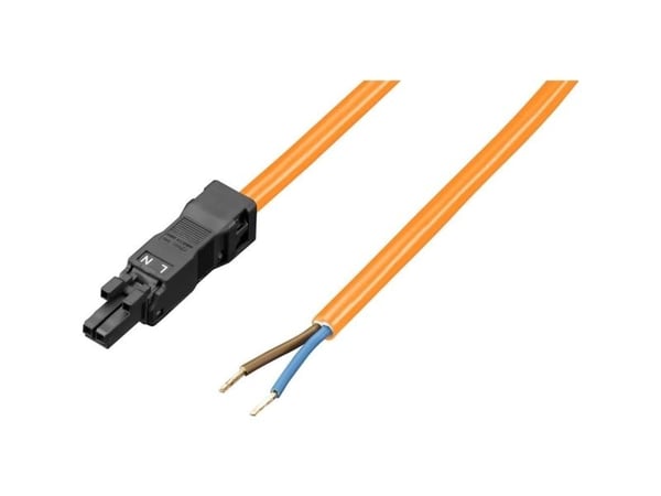 Rittal 2500.420, 3-pin, 3 m, Suora, Suora, Oranssi