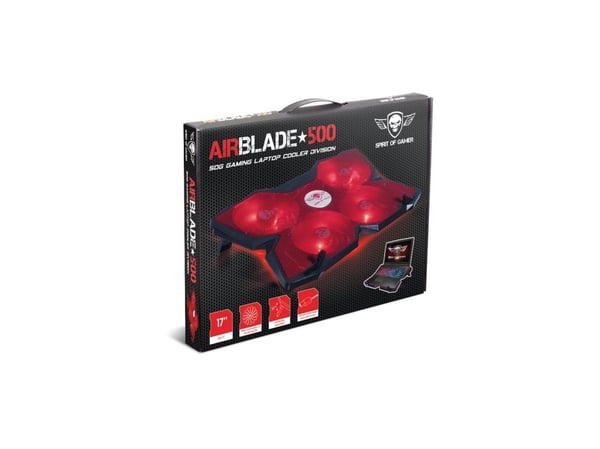 Spirit of Gamer AIRBLADE 500, 40,6 cm (16"), 4 styck, 12 cm, 1200 RPM, 75 cfm, 25 dB
