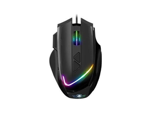 Spirit of Gamer PRO-M3 RGB, Oikeakätinen, Optinen, USB A-tyyppi, 7200 DPI, musta