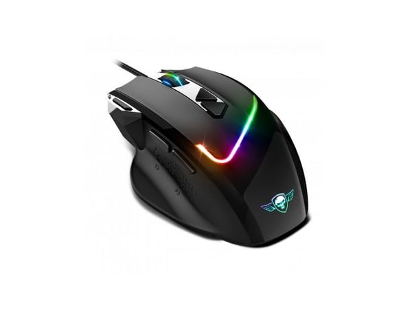 Spirit of Gamer PRO-M3 RGB, Oikeakätinen, Optinen, USB A-tyyppi, 7200 DPI, musta