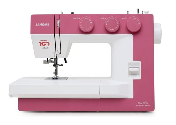 Janome 1522PG, Rosa, Vit, Manuell symaskin, Sy, 1 steg, Handtag, Rotations-, 5 mm