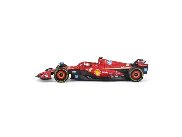 BBURAGO Ferrari SF-24 #55 (Sainz), Sportsbil, Montert på forhånd, 1:43, Ferrari SF-24, Alle kjønn, Metall, Plast