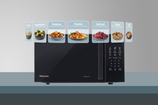 Hisense H20MOBS4HI, Benkeplate, Solo mikrobølge ovn, 20 l, 700 W, Innebygd skjerm, Knapper